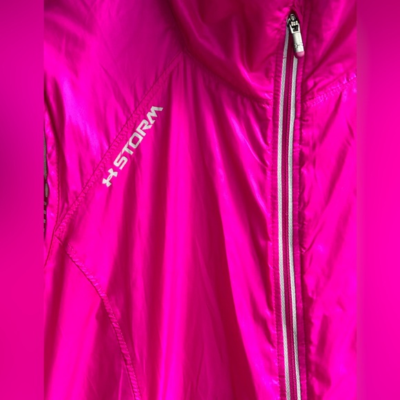 UNDER ARMOUR womens large Cold gear hot pink packable vest - Picture 3 of 11